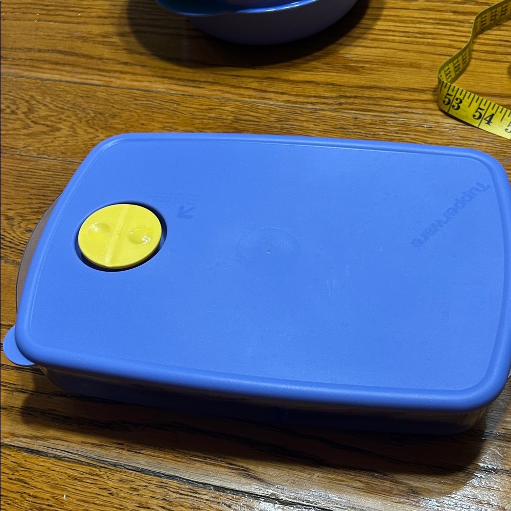 Vintage Tupperware rectangular vent lid divider dish.  Great condition.